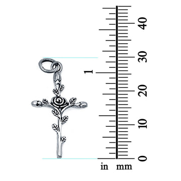 Cross Charm Pendant Fashion Jewelry 925 Sterling Silver